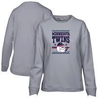 Sweat-shirt inaugural Fiona des Twins du Minnesota pour femme, gris, Levelwear