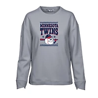 Sweat-shirt inaugural Fiona des Twins du Minnesota pour femme, gris, Levelwear