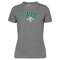 Women's Levelwear Gray Minnesota Twins St. Patrick's Day Maddox Plaid T-Shirt