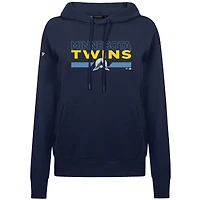 Women's Levelwear  Navy Minnesota Twins City Connect Adorn No Hitter Pullover Hoodie