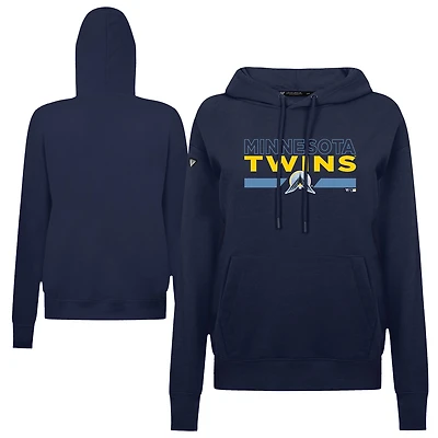 Sweat à capuche bleu marine City Connect Adorn No Hitter pour femme des Twins du Minnesota