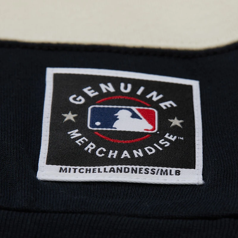 Sweat-shirt en molleton à imprimé contrasté bleu marine/noir pour femme Mitchell & Ness des Twins du Minnesota, collection Cooperstown