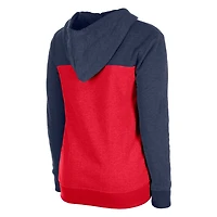 Women's New Era Navy Minnesota Twins Color Block Full-Zip Hoodie Jacket