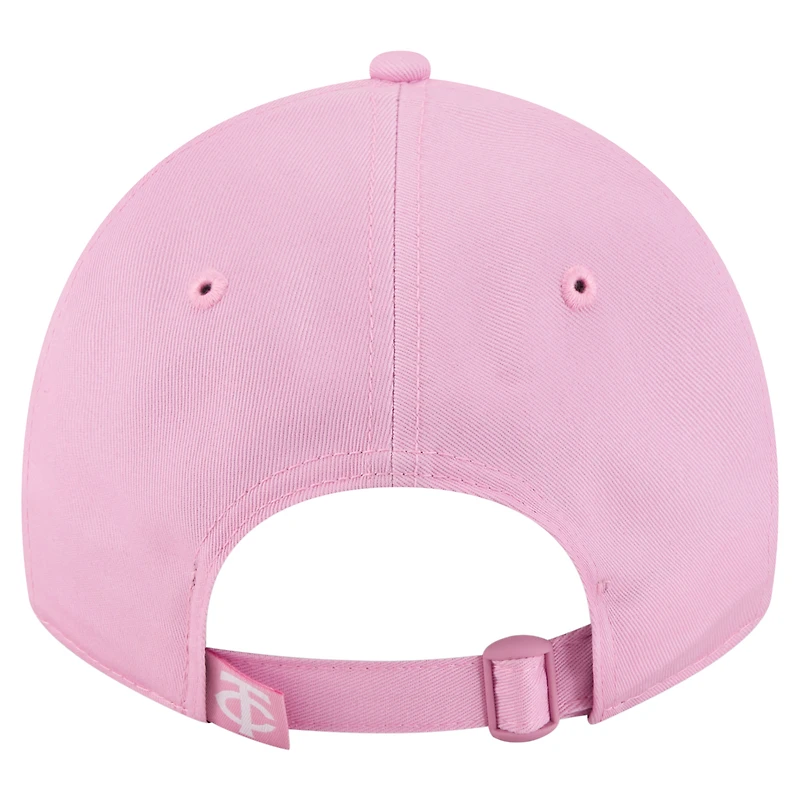 Casquette ajustable 9TWENTY rose pour femme des Twins du Minnesota, New Era, pour la fête des Mères