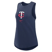 Débardeur Nike bleu marine Minnesota Twins Legacy Icon à col montant Dri-FIT pour femme