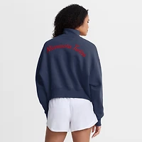 Women's Nike Navy Minnesota Twins Primetime Phoenix Fleece Half-Zip Sweatshirt