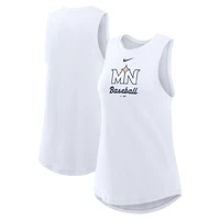 Women's Nike White Minnesota Twins City Connect Tricode High Neck Dri-FIT Tank Top