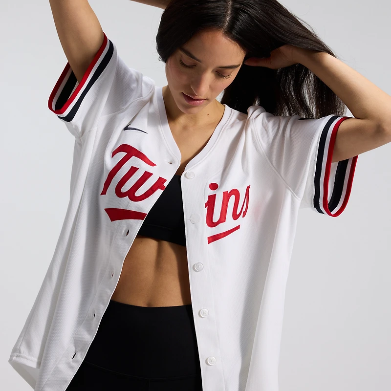 Maillot Nike blanc à domicile des Minnesota Twins pour femme