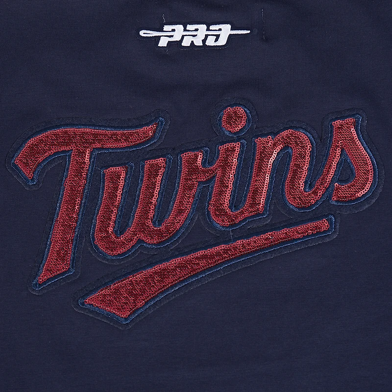 T-shirt court Baby Doll Game Day Classics bleu marine Pro Standard pour femme des Minnesota Twins
