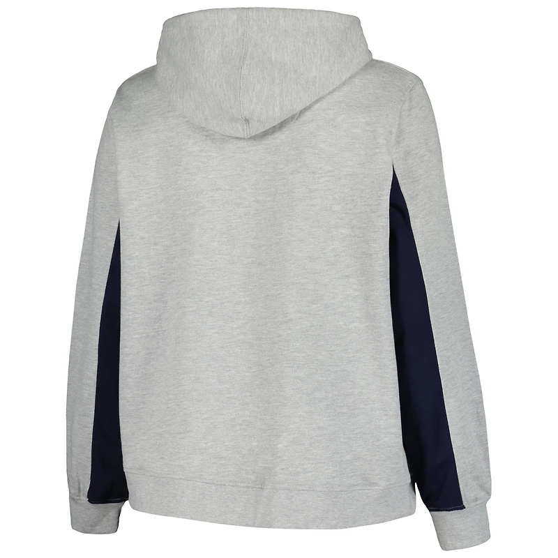 Women's Profile Heather Gray Minnesota Twins Plus Pullover Hoodie