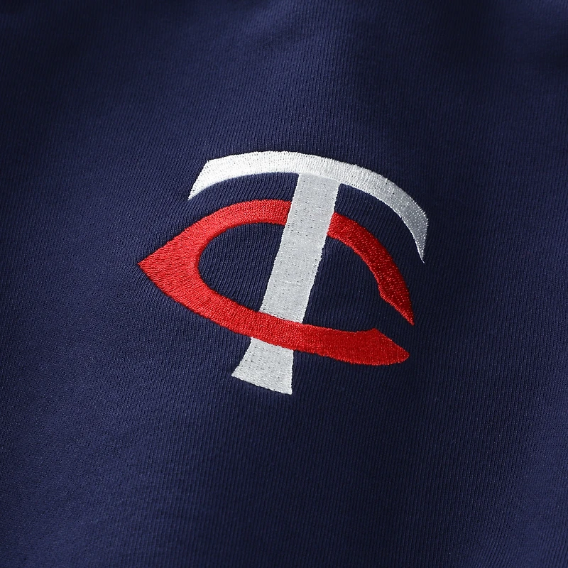 Pull à col zippé Terez bleu marine Minnesota Twins pour femme