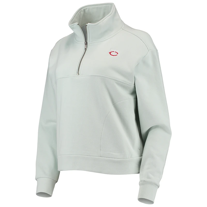 V118087 TWINS BLEU FEMME 2-HIT 1/4 ZIP JACLADQZP