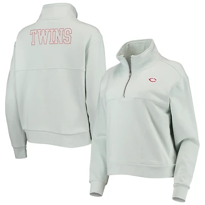 V118087 TWINS BLEU FEMME 2-HIT 1/4 ZIP JACLADQZP