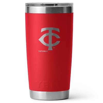 Gobelet Rambler YETI Minnesota Twins Secondary 20 oz avec couvercle Magslider