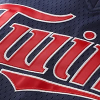 Maillot d'entraînement au bâton en maille pour jeunes Mitchell & Ness David Ortiz, marine, Minnesota Twins, collection Cooperstown