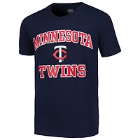 T-shirt bleu marine pour jeunes Minnesota Twins Heart & Soul