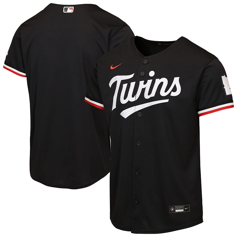 Youth Nike Black Minnesota Twins Alternate 2 Stadium Jersey