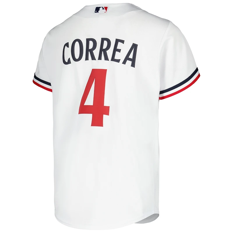 Maillot Nike Carlos Correa pour jeune, réplique alternative des Twins du Minnesota, blanc