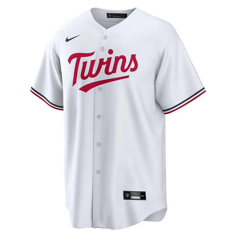 Maillot Nike Joe Ryan blanc pour jeune, réplique domicile des Twins du Minnesota