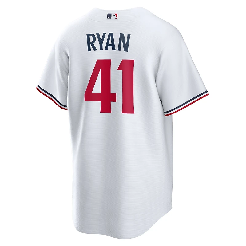 Maillot Nike Joe Ryan blanc pour jeune, réplique domicile des Twins du Minnesota