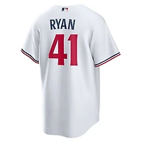 Maillot Nike Joe Ryan blanc pour jeune, réplique domicile des Twins du Minnesota