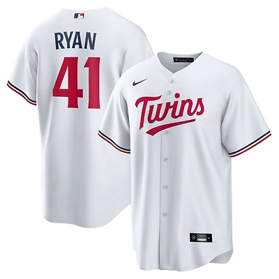 Maillot Nike Joe Ryan blanc pour jeune, réplique domicile des Twins du Minnesota