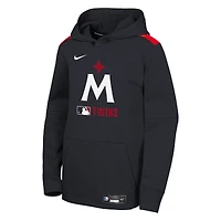 Sweat à capuche Nike bleu marine Minnesota Twins Authentic Collection Performance pour jeunes