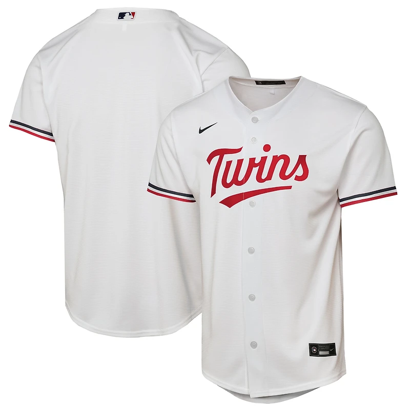 Youth Nike White Minnesota Twins Home Replica Jersey