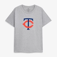 Youth Soft as a Grape  Navy/Heather Gray Minnesota Twins Cooperstown 2-Pack T-Shirt Set