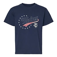 Youth Soft as a Grape Navy Minnesota Twins Americana T-Shirt