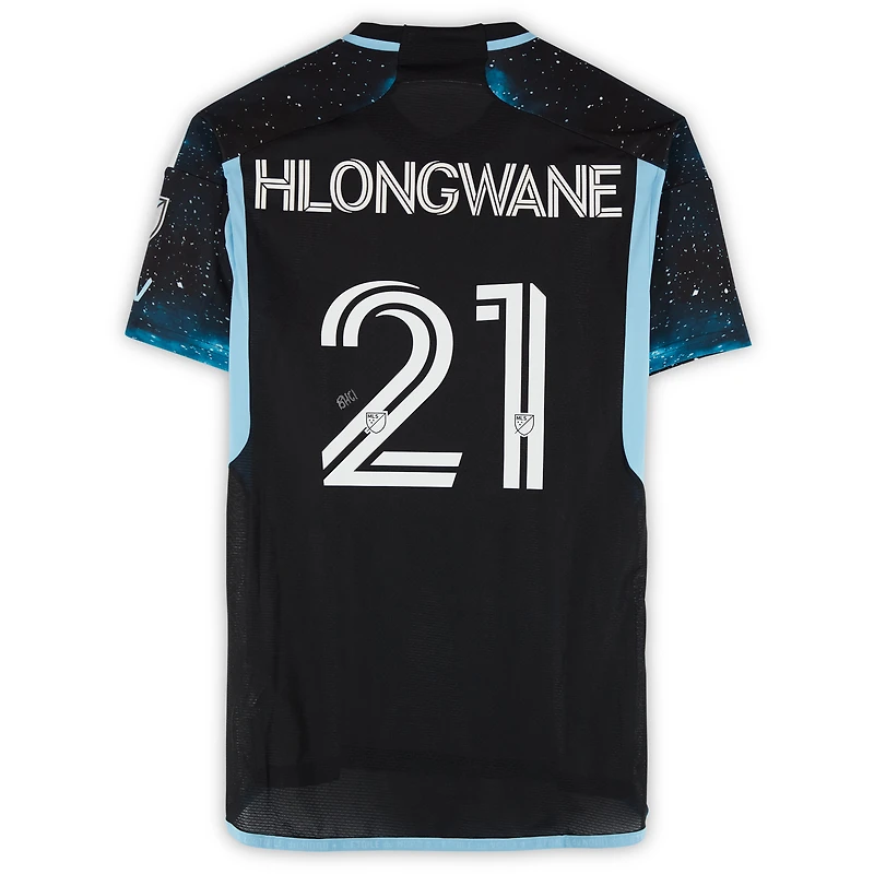 Bongokuhle Hlongwane Minnesota United FC Autographed Match-Used #21 Black adidas Jersey from the 2024 MLS Season - Size M