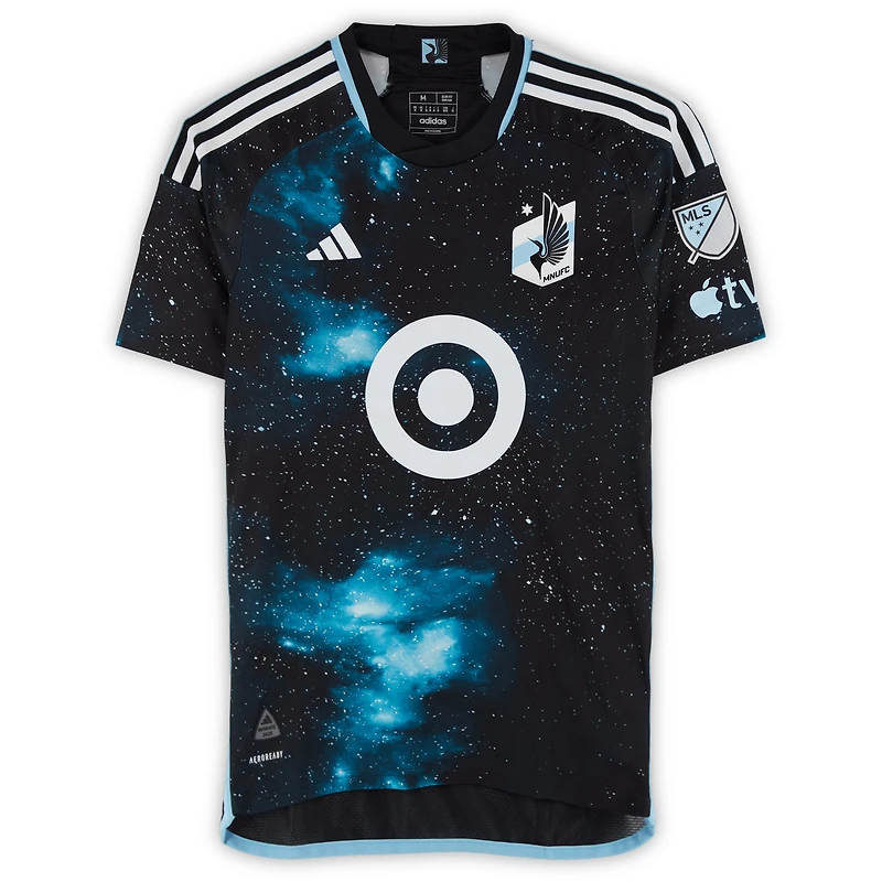 Franco Fragapane Minnesota United FC Autographed Match-Used #7 Black adidas Jersey from the 2024 MLS Season - Size M