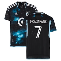 Franco Fragapane Minnesota United FC Autographed Match-Used #7 Black adidas Jersey from the 2024 MLS Season - Size M