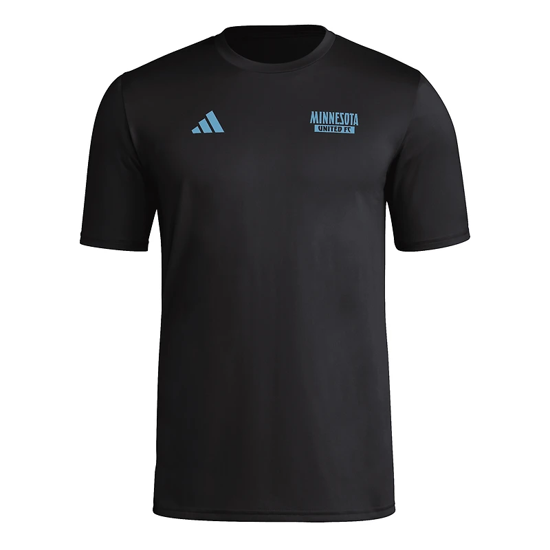 Men's adidas Black Minnesota United FC Local Wrap T-Shirt