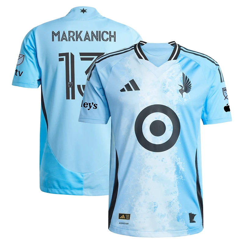 Maillot authentique adidas Anthony Markanich bleu Minnesota United FC 2025 CONVERGENCE pour homme