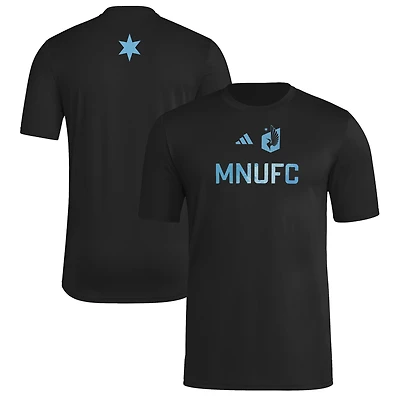 Men's adidas  Black Minnesota United FC 2025 Jersey Hook AEROREADY T-Shirt