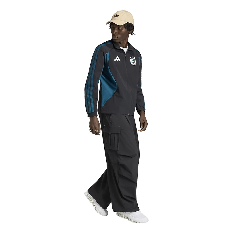 Men's adidas  Black Minnesota United FC 2026 Anthem Raglan Full-Zip Jacket