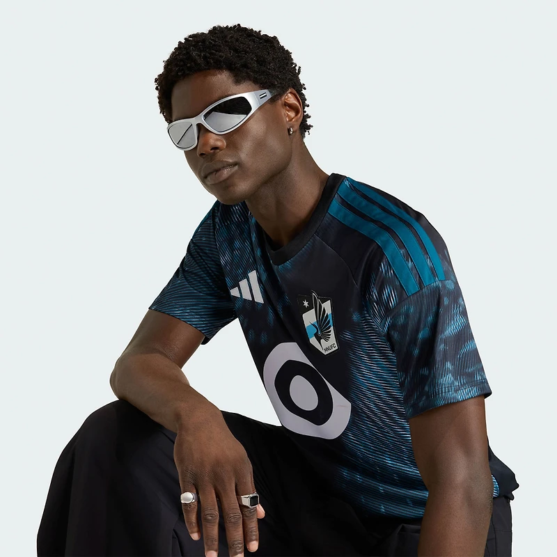 Men's adidas Black Minnesota United FC 2026 The Decade Kit Replica Jersey
