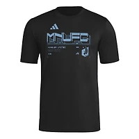 T-shirt d'avant-match adidas noir Minnesota United FC AEROREADY pour homme
