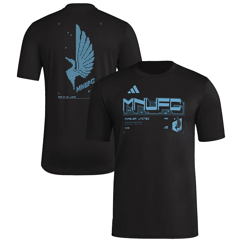 Men's adidas Black Minnesota United FC AEROREADY Pregame T-Shirt