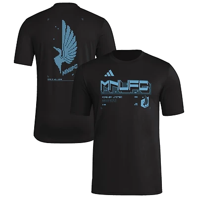 Men's adidas Black Minnesota United FC AEROREADY Pregame T-Shirt