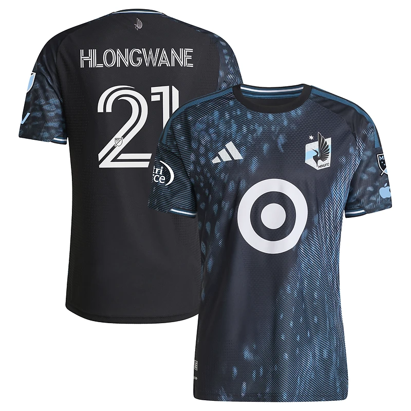 Men's adidas Bongokuhle Hlongwane Black Minnesota United FC 2026 The Decade Kit On-Field Authentic Patch Jersey