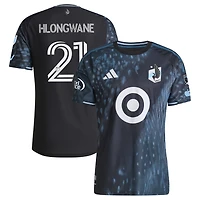 Men's adidas Bongokuhle Hlongwane Black Minnesota United FC 2026 The Decade Kit On-Field Authentic Patch Jersey