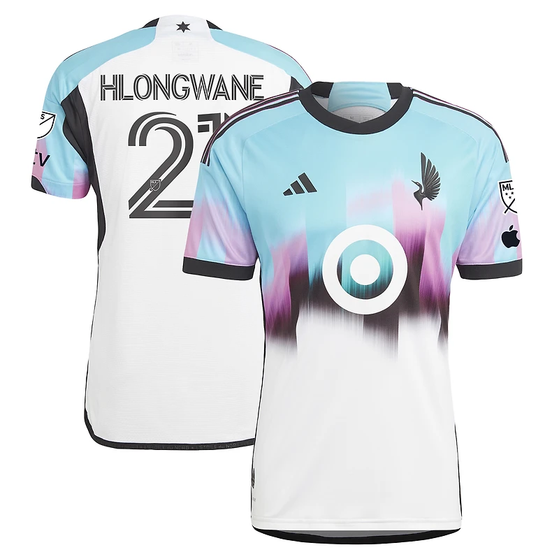Maillot authentique adidas Bongokuhle Hlongwane blanc Minnesota United FC 2023 The Northern Lights pour homme