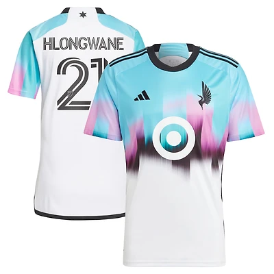 Adidas Bongokuhle Hlongwane Blanc Minnesota United FC 2023 The Northern Lights Kit Réplique Maillot