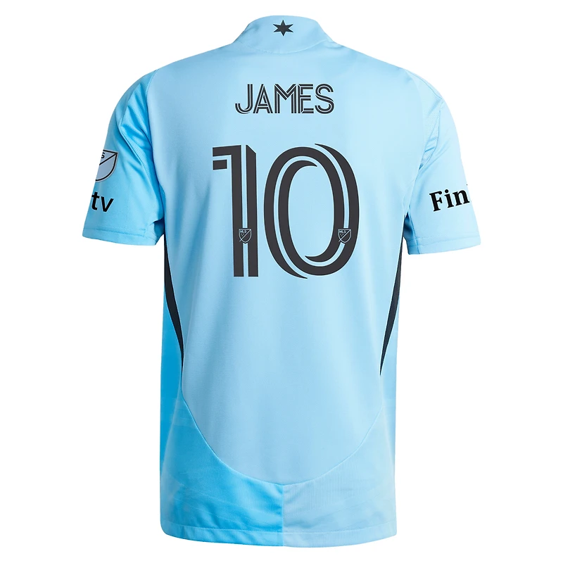 Maillot authentique adidas James Rodriguez bleu Minnesota United FC 2025 CONVERGENCE pour homme