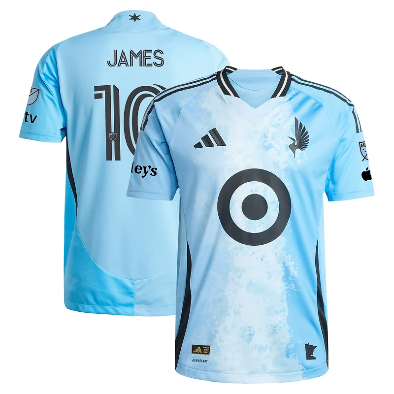 Men's adidas James Rodriguez Blue Minnesota United FC 2025 CONVERGENCE On-Field Authentic Jersey