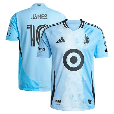 Men's adidas James Rodriguez Blue Minnesota United FC 2025 CONVERGENCE On-Field Authentic Jersey