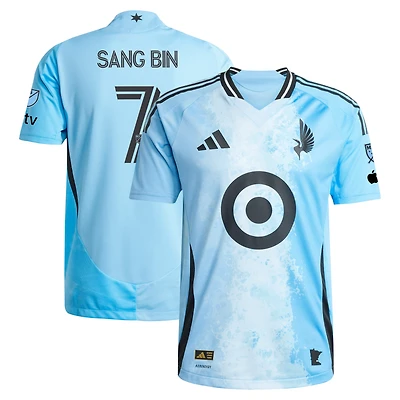 Men's adidas Jeong Sang-bin Blue Minnesota United FC 2025 CONVERGENCE Authentic Player Jersey