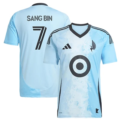 Men's adidas Jeong Sang-bin Blue Minnesota United FC 2025 CONVERGENCE Replica Player Jersey